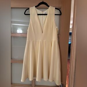 Urban outfitters yellow v-neck dress